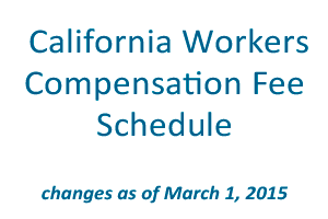 Worker's Compensation Fee Schedule