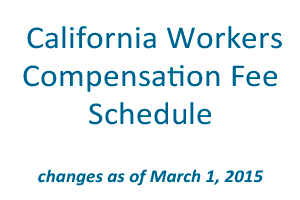 California Workers Compensation Fee Schedule 2022 Workers Compensation Fee Schedule As Of 3/1/15